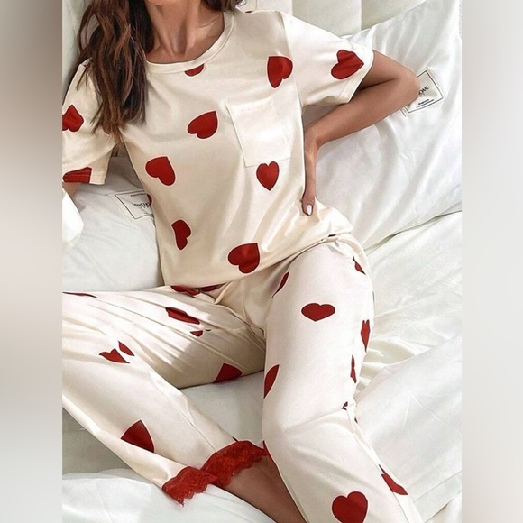 Pocketed Round Neck Top and Drawstring Pants Lounge Set - Picture 6 of 6